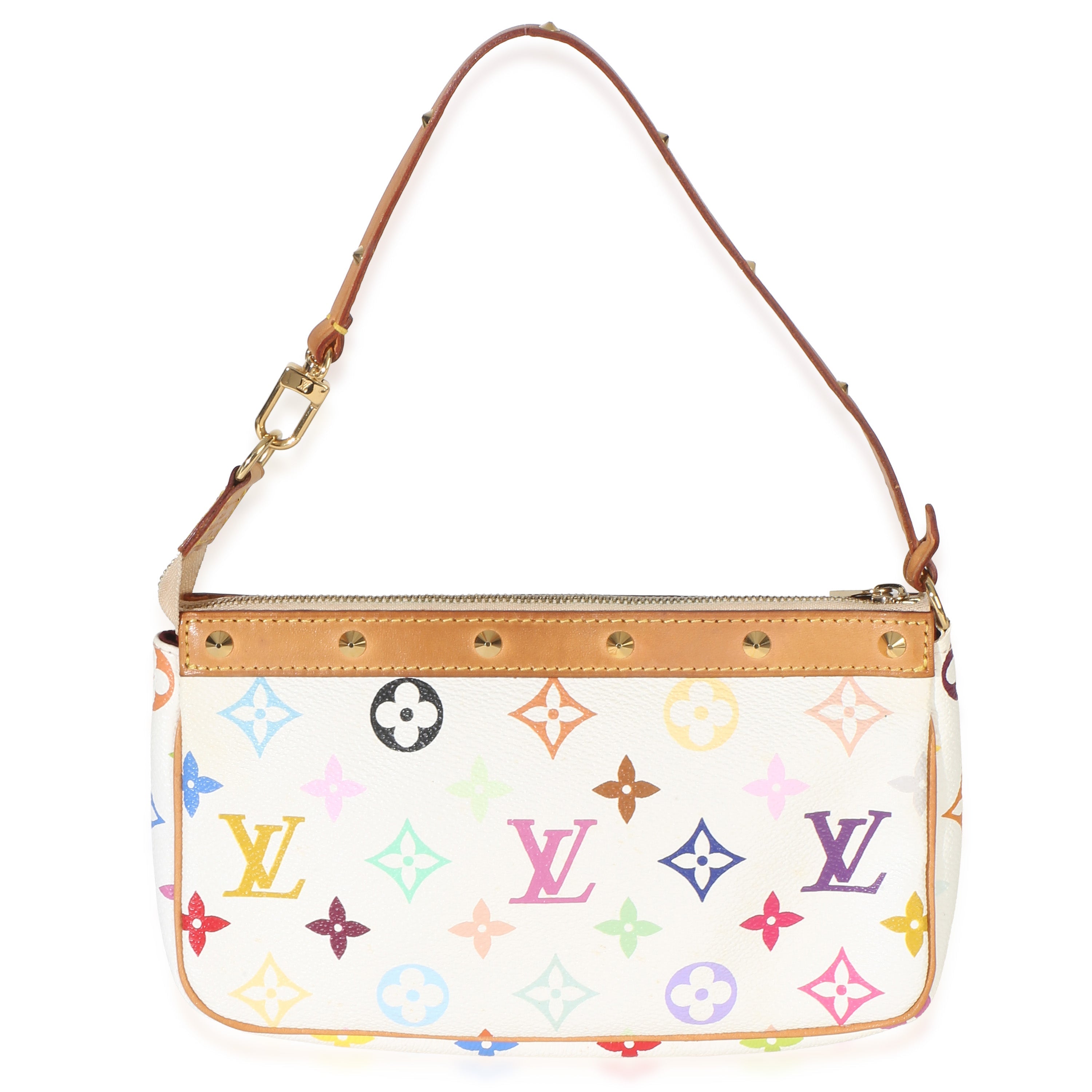 Louis Vuitton White Monogram Multicolore Canvas Pochette Accessoires Handbag 4