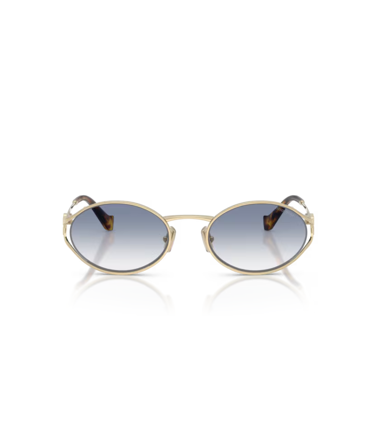 Pale gold-Clear Gradient Light Blue