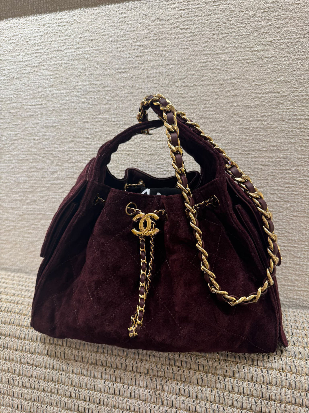 Chanel 25 Handbag Burgundy Small