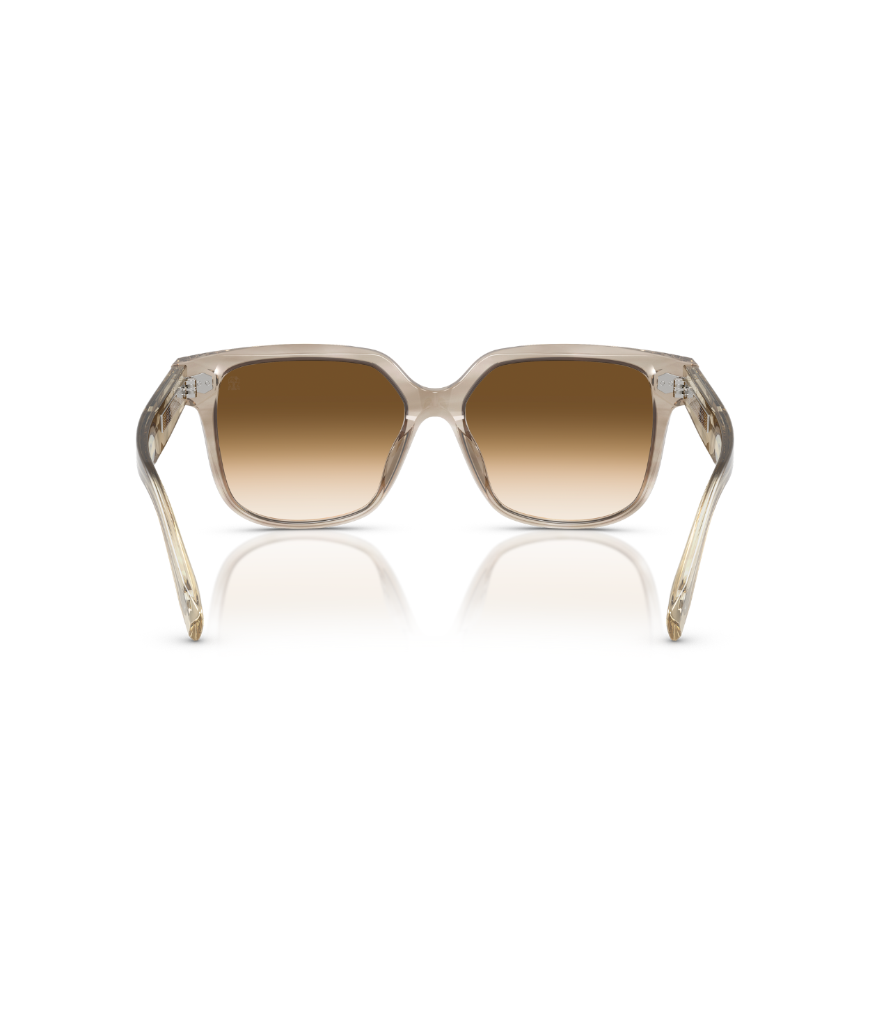 Striped Ivory-Clear Gradient Brown