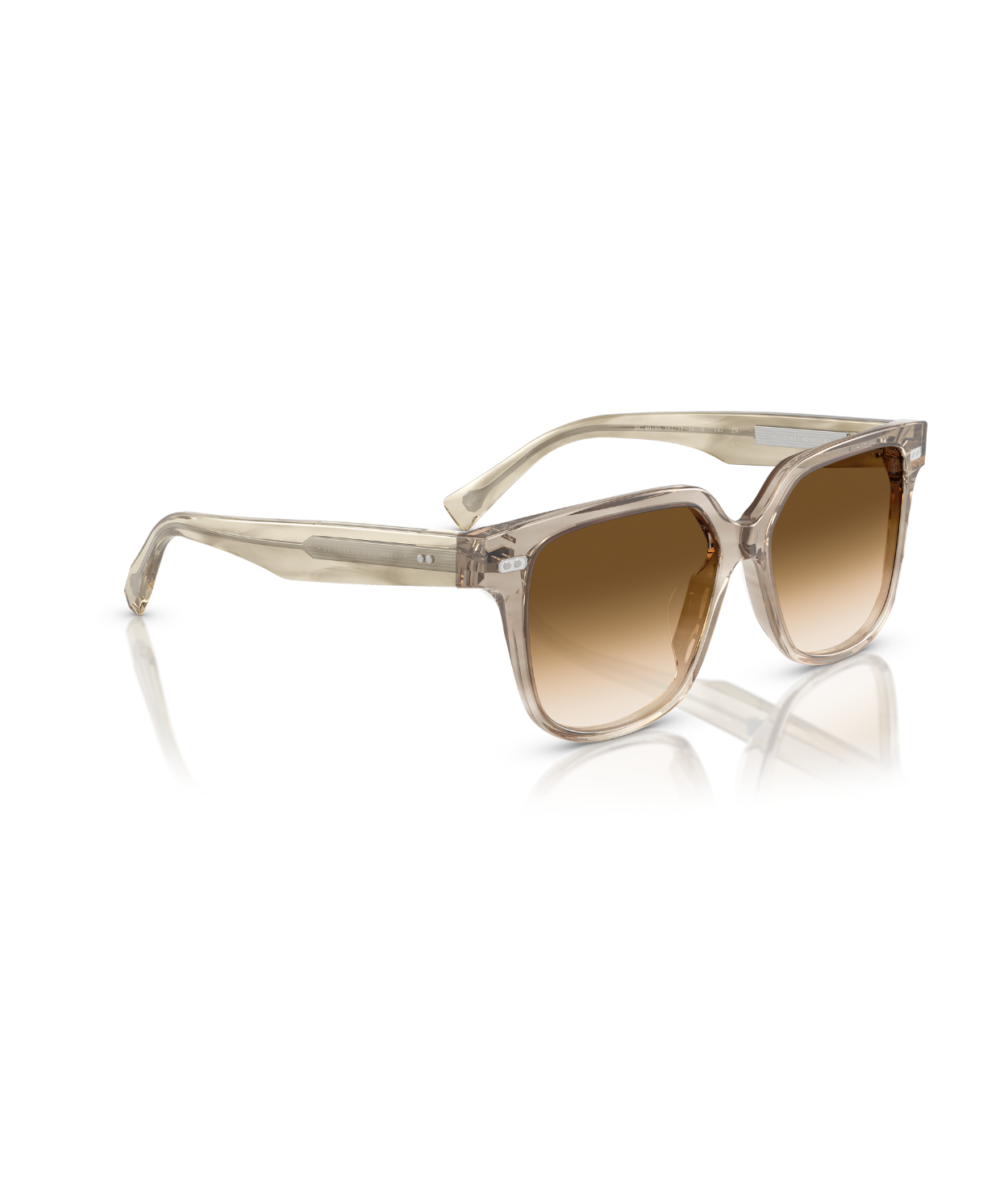 Striped Ivory-Clear Gradient Brown