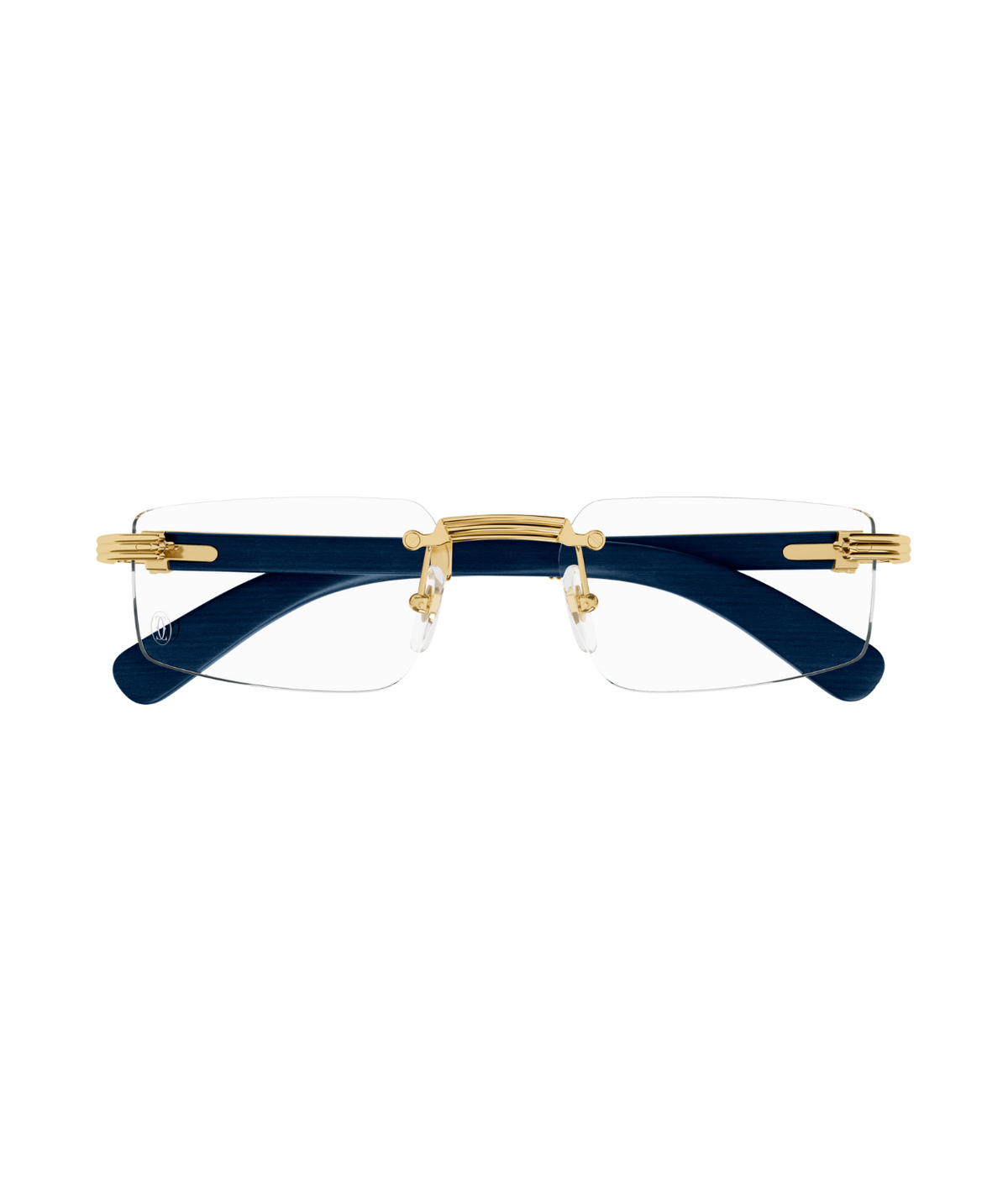 Cartier Première CT0485O rimless rectangle eyeglasses in Gold, front view