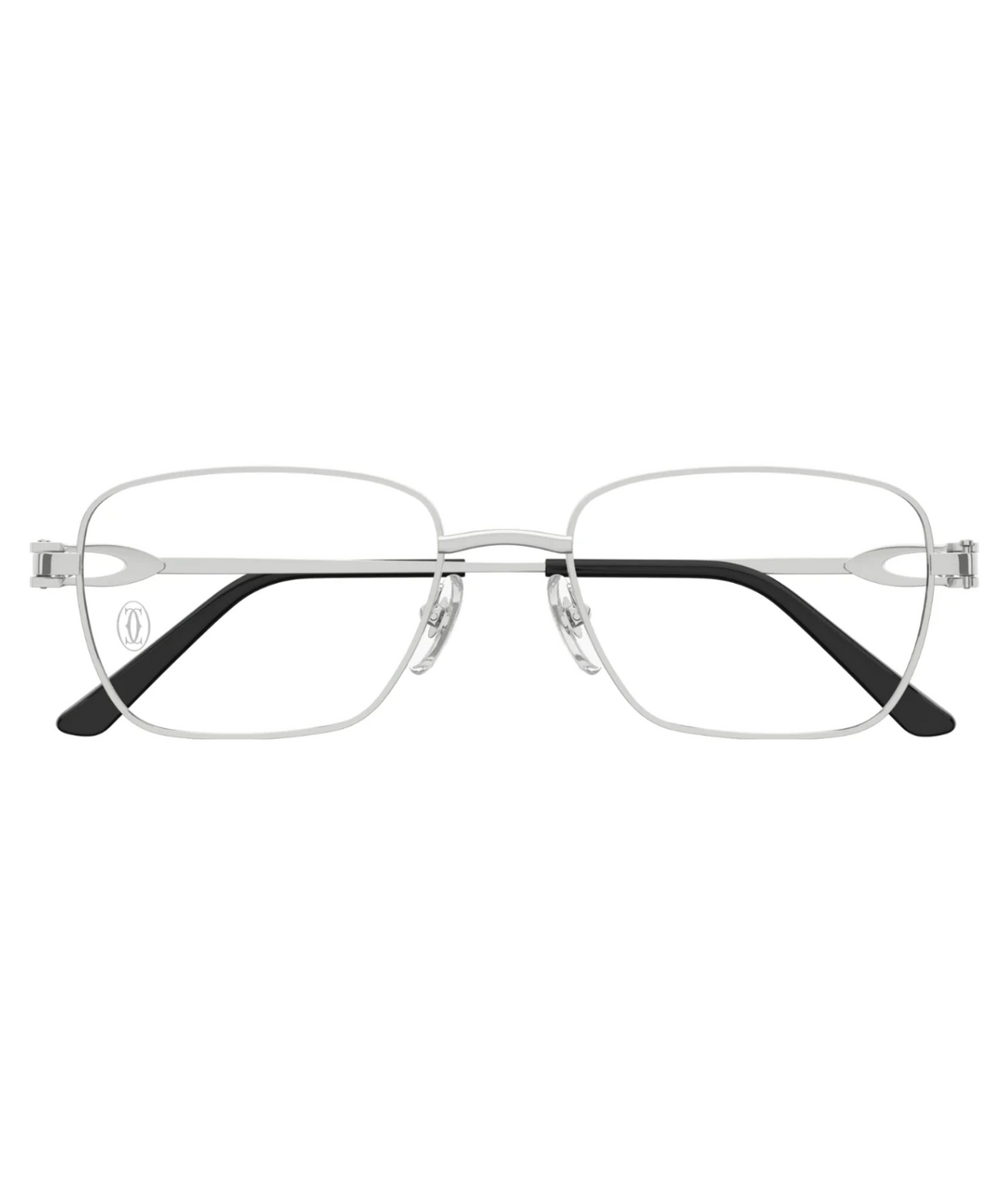 Cartier Décor C CT0519O square eyeglasses in Silver, front view