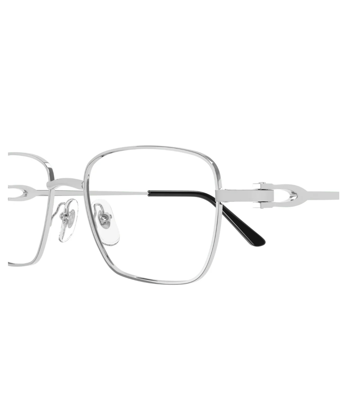 Cartier Décor C CT0519O square eyeglasses in Silver, side view