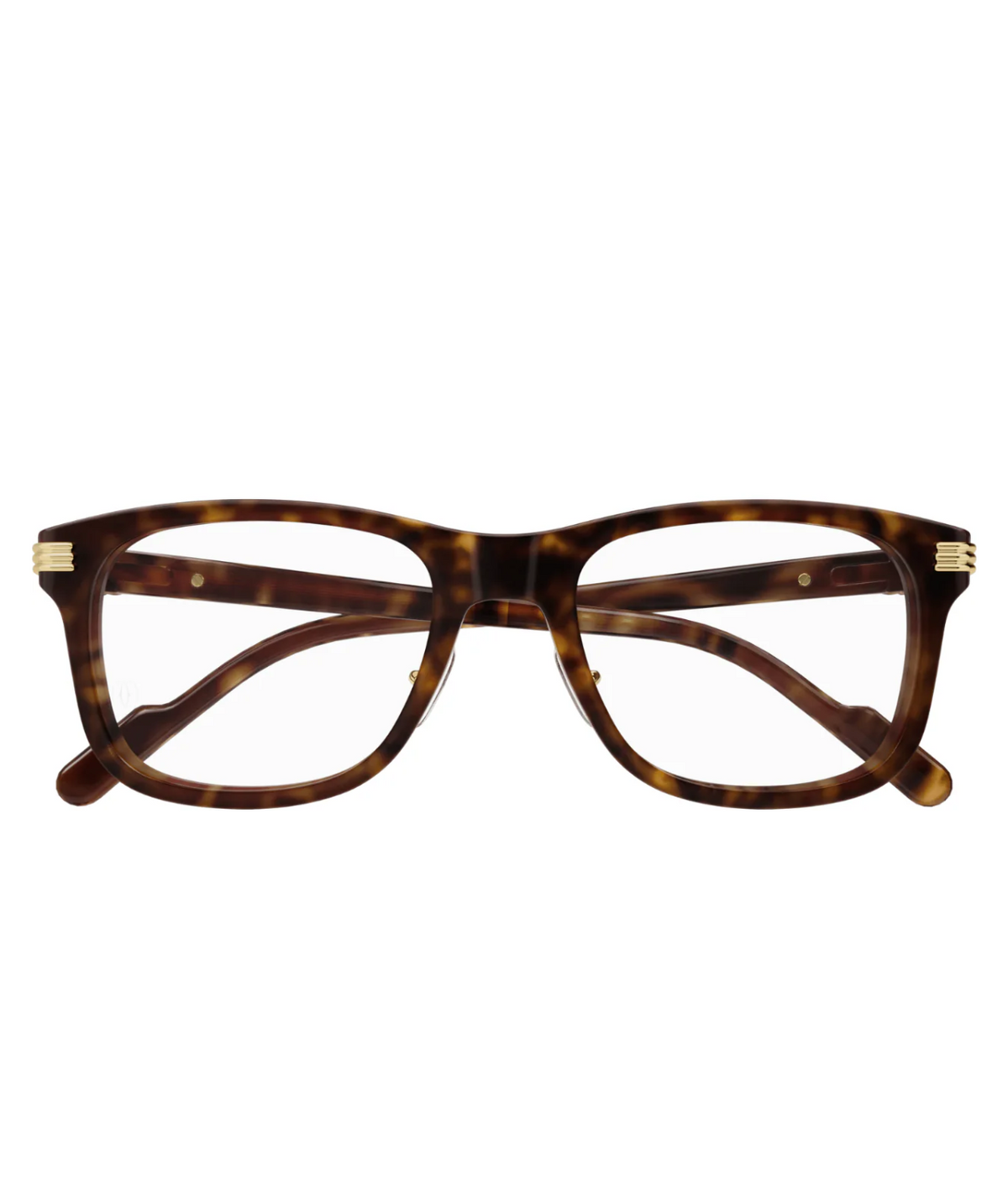 Cartier Première CT0313O square eyeglasses in Havana, front view