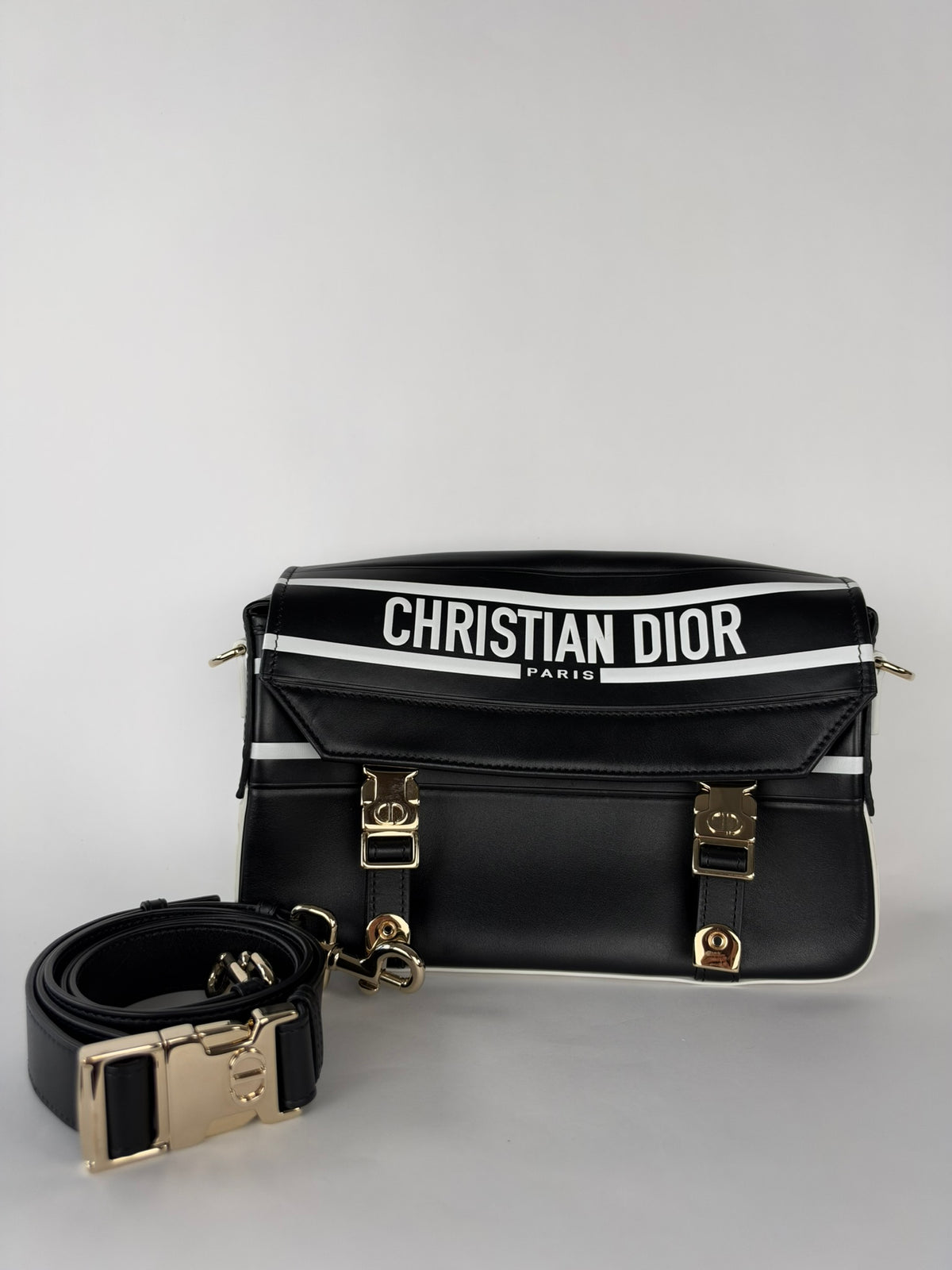 Christian Dior  Diorcamp Messenger Black/White