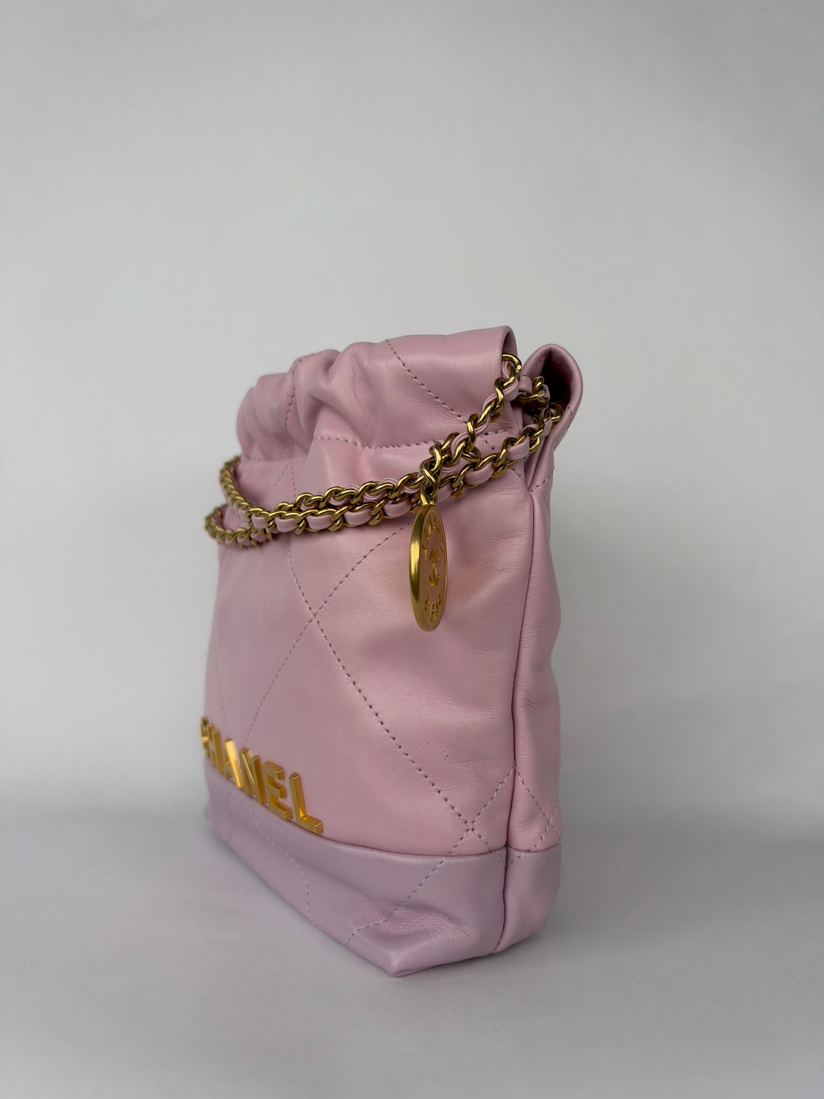 Chanel 22 Bag Pink Mini Excellent