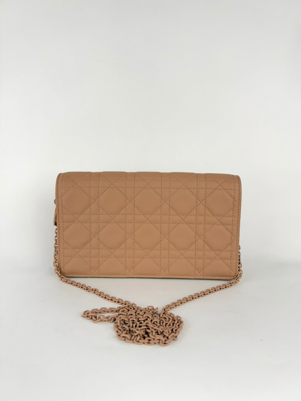 Christian Dior Ultramatte Lady Dior Wallet on Chain Blush