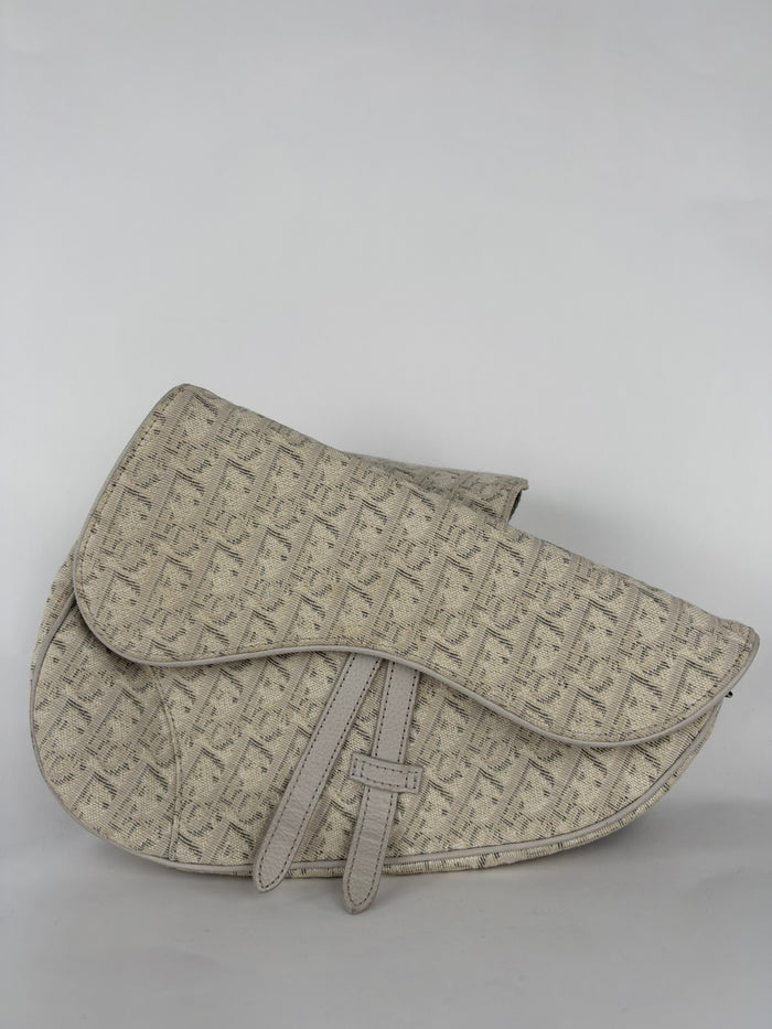 Christian Dior Oblique Men Saddle Beige