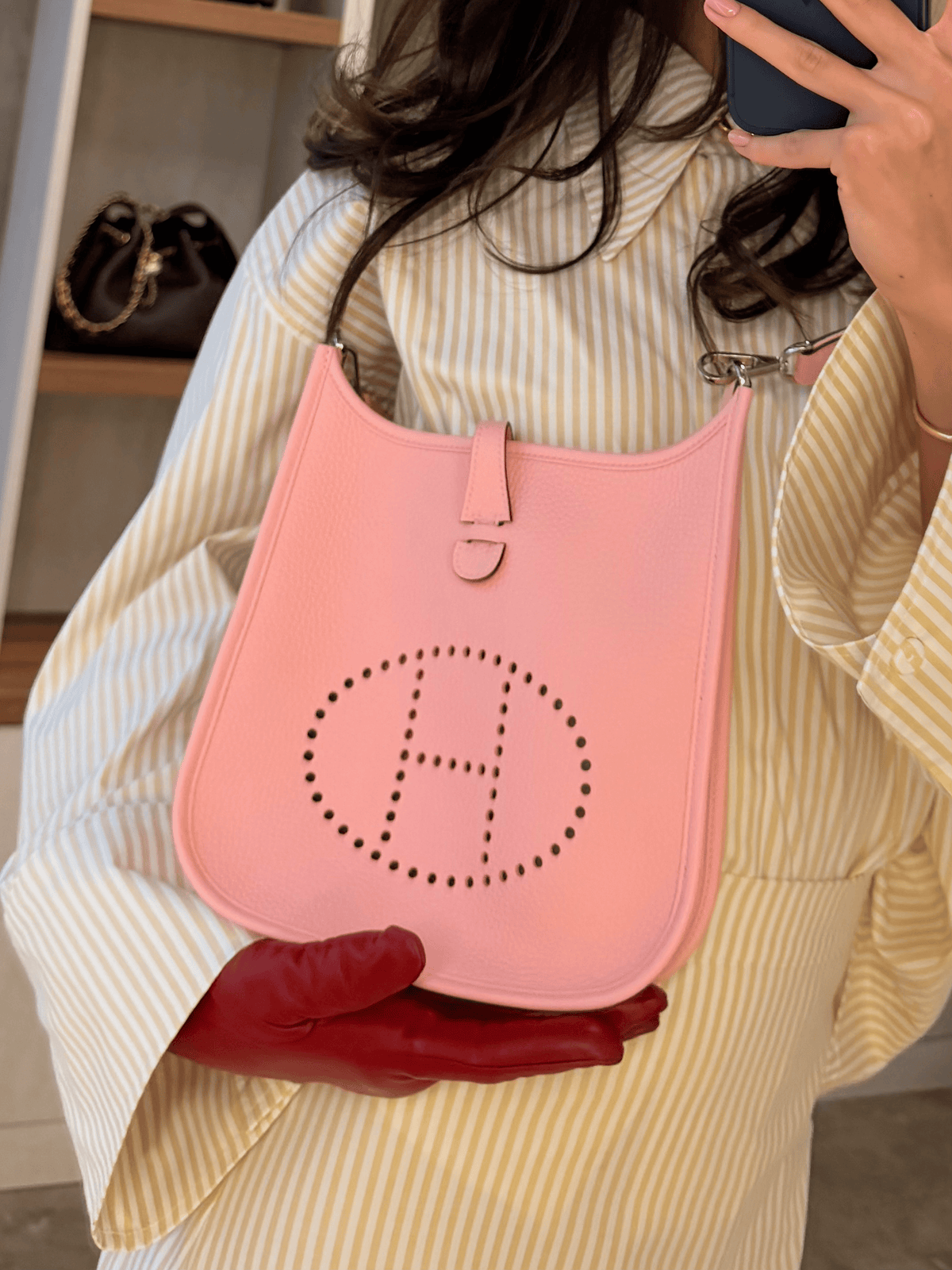 Hermès Evelyne Bag Rose Sakura 23