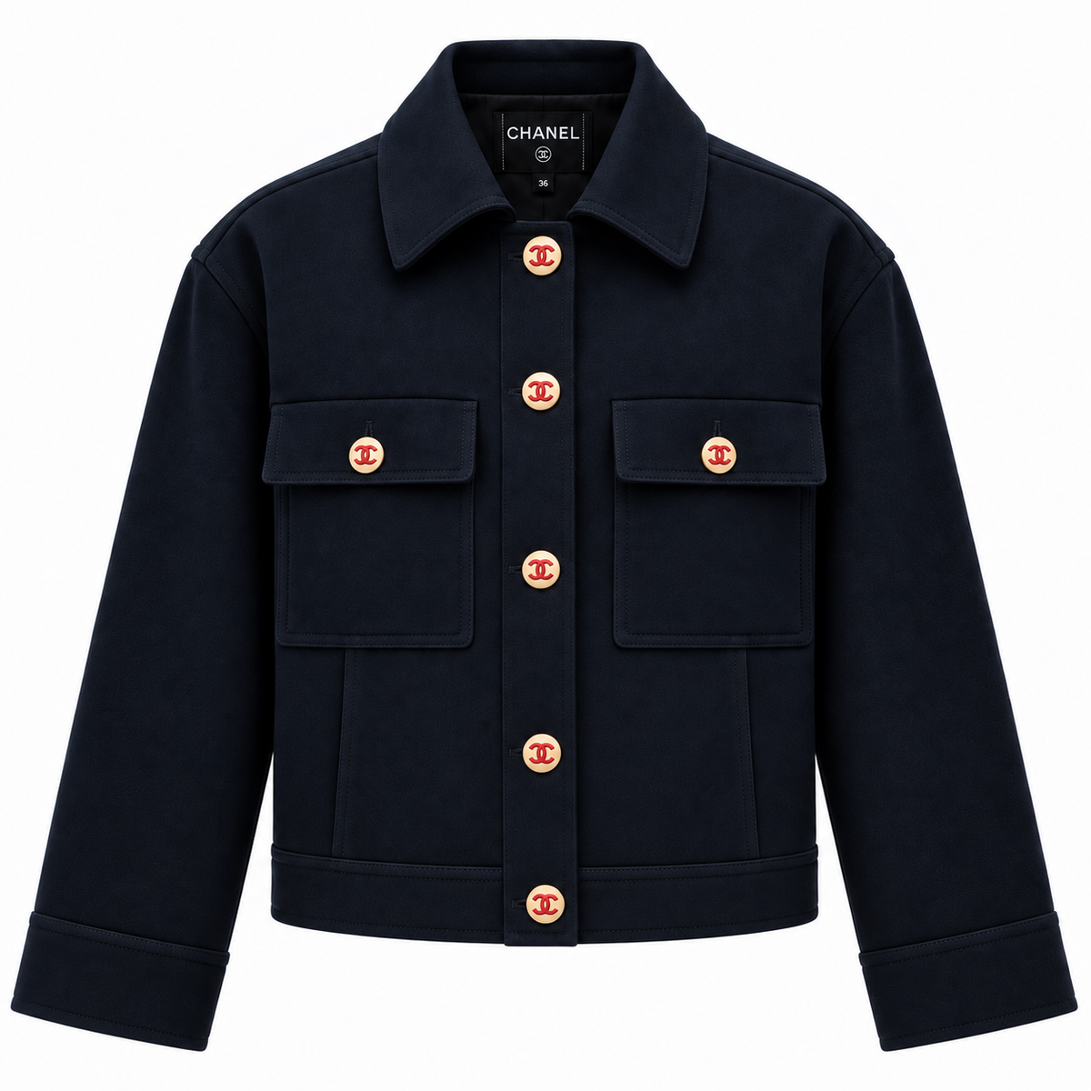 Chanel Blouson Navy Blue