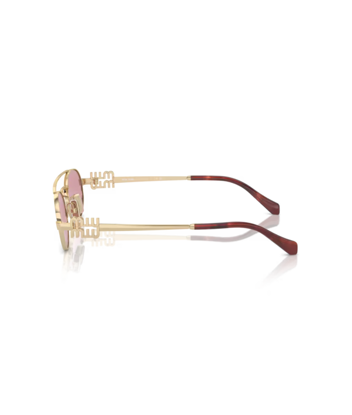 Pale Gold-Dark Pink Silver