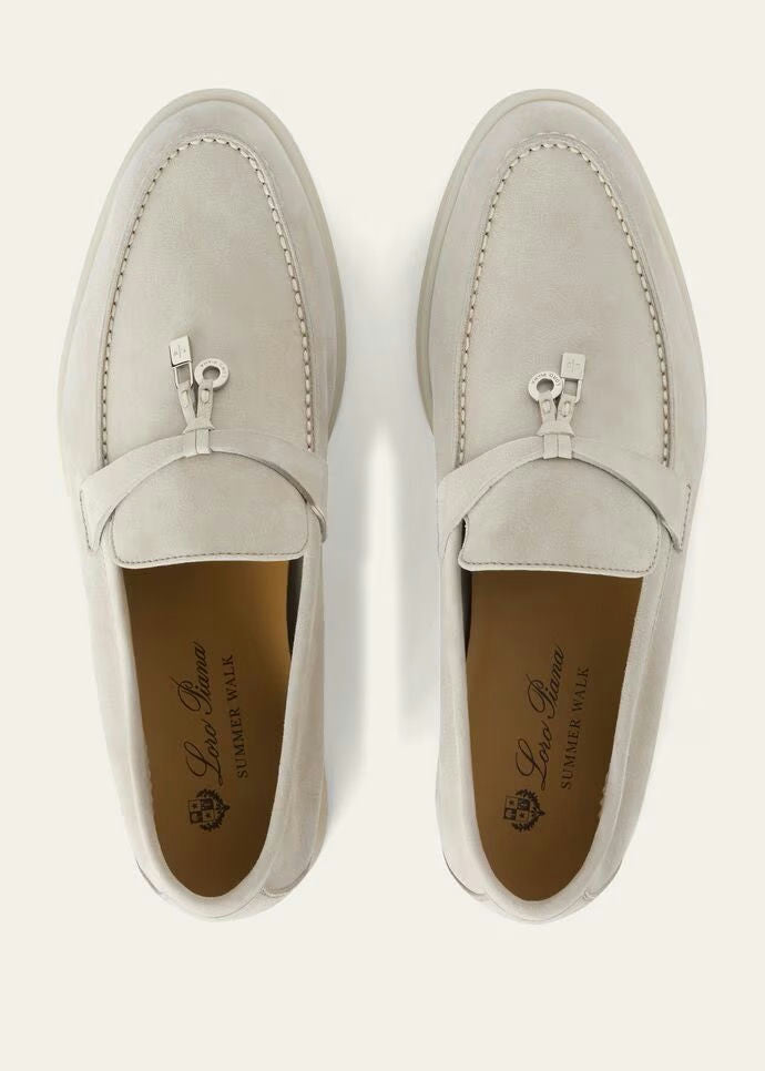 Loro Piana Summer Charms Walk Loafer Powder Pearl 38.5