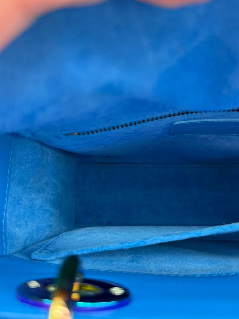 Christian Dior Lady Dior Bag Azur Small