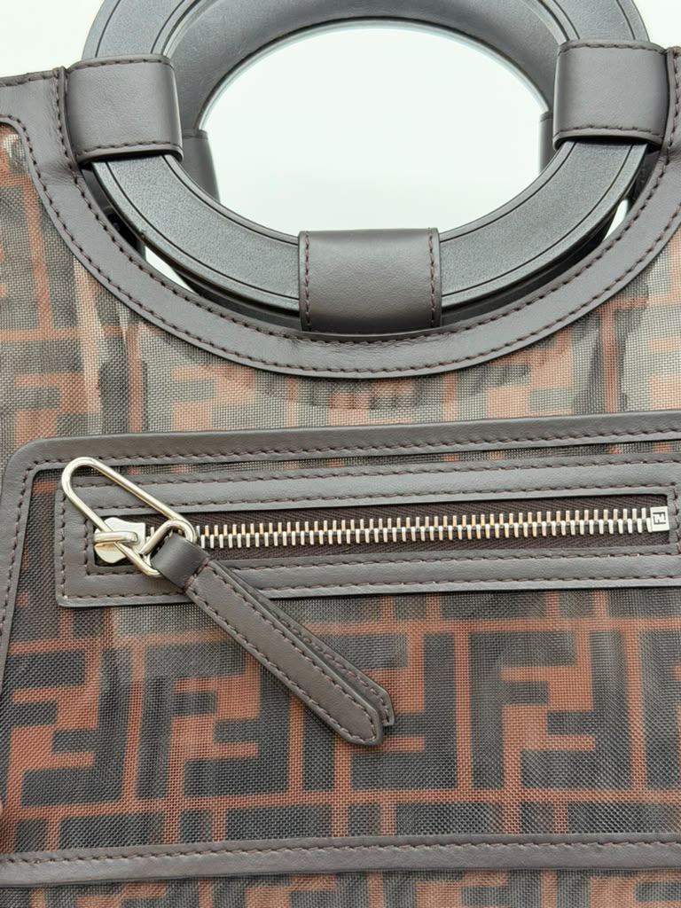 Fendi Runway Shopping Tote Black/Brown