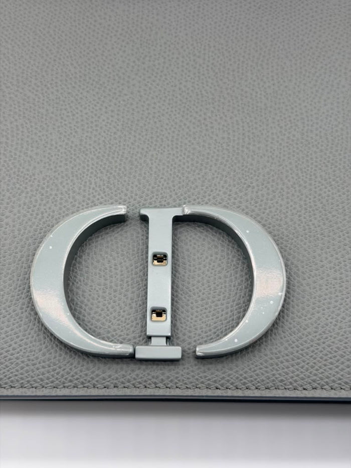 Christian Dior Montaigne Flap Bag Grey Matte