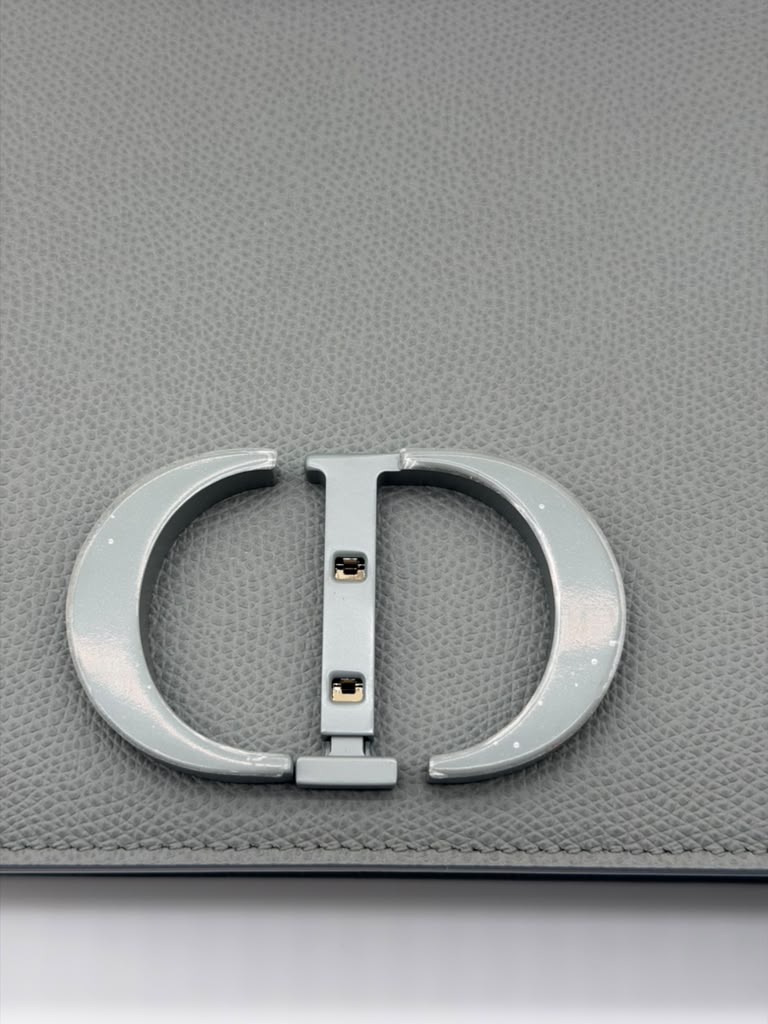 Christian Dior Montaigne Flap Bag Grey Matte