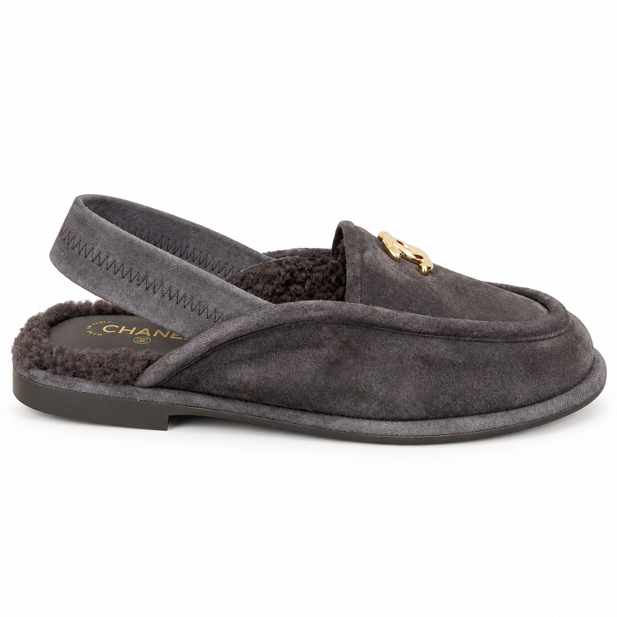 Chanel Slingback Dark Brown 36.5